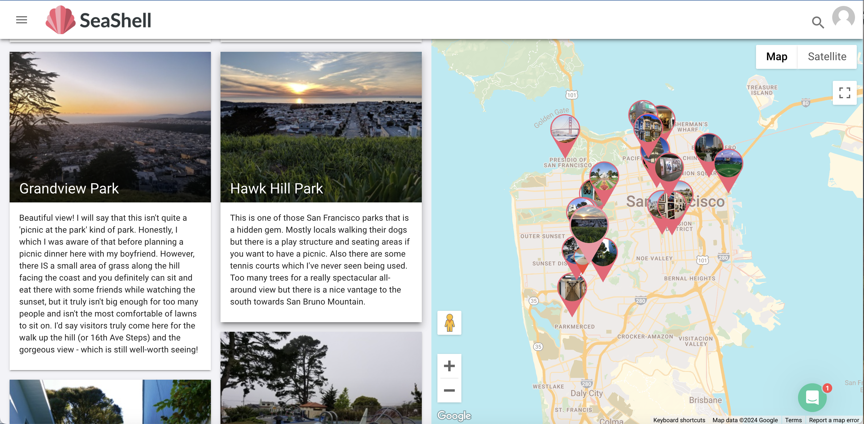 Screenshot of Hostfully's digital guidebooks showing off outdoor spaces